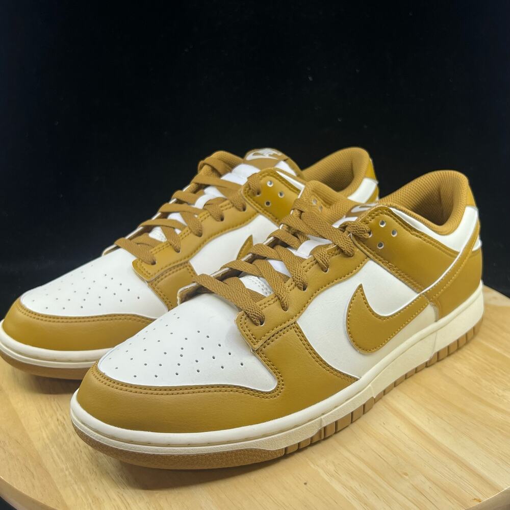 Men's Nike Dunk Low Retro Pale Ivory/Wheat-Pale Ivory (HF5441 108) Size 11.5 - Picture 2 of 10